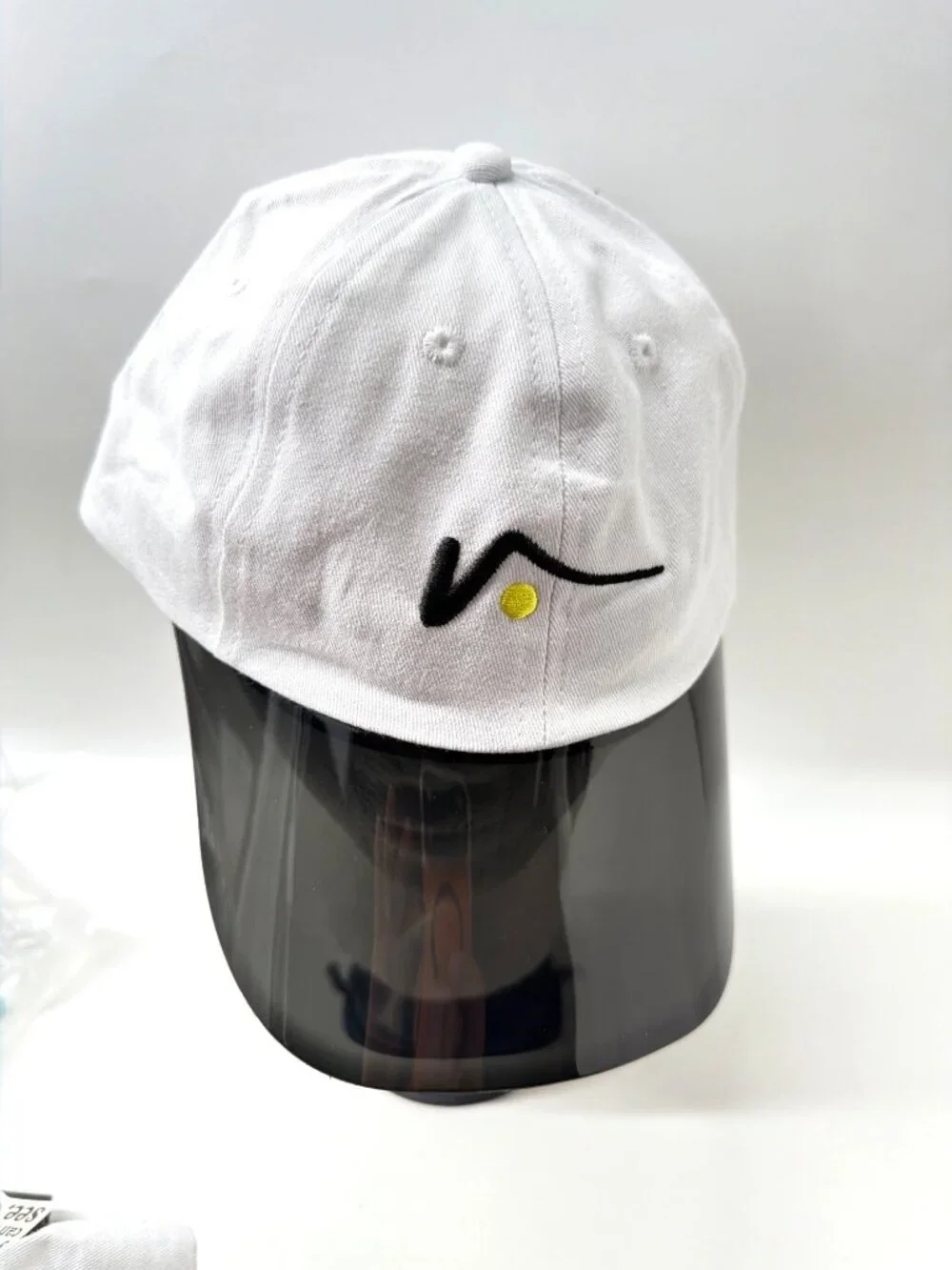Visto Sports White Visor Hat With Transparent UV Brim Unisex OS